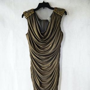 Gold Cocktail Dress